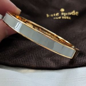 Kate Spade "smoke and mirrors" idiom bangle, like new, w/ gift box and dust bag